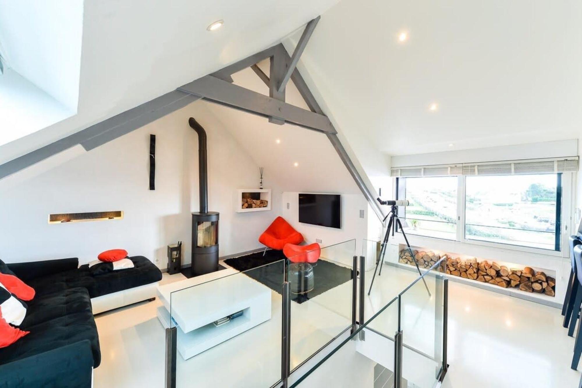 LUXURY Loft – Vue mer exceptionnelle 180° Ploemeur Eksteriør billede